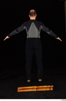  George black thermal underwear clothing standing whole body 0014.jpg